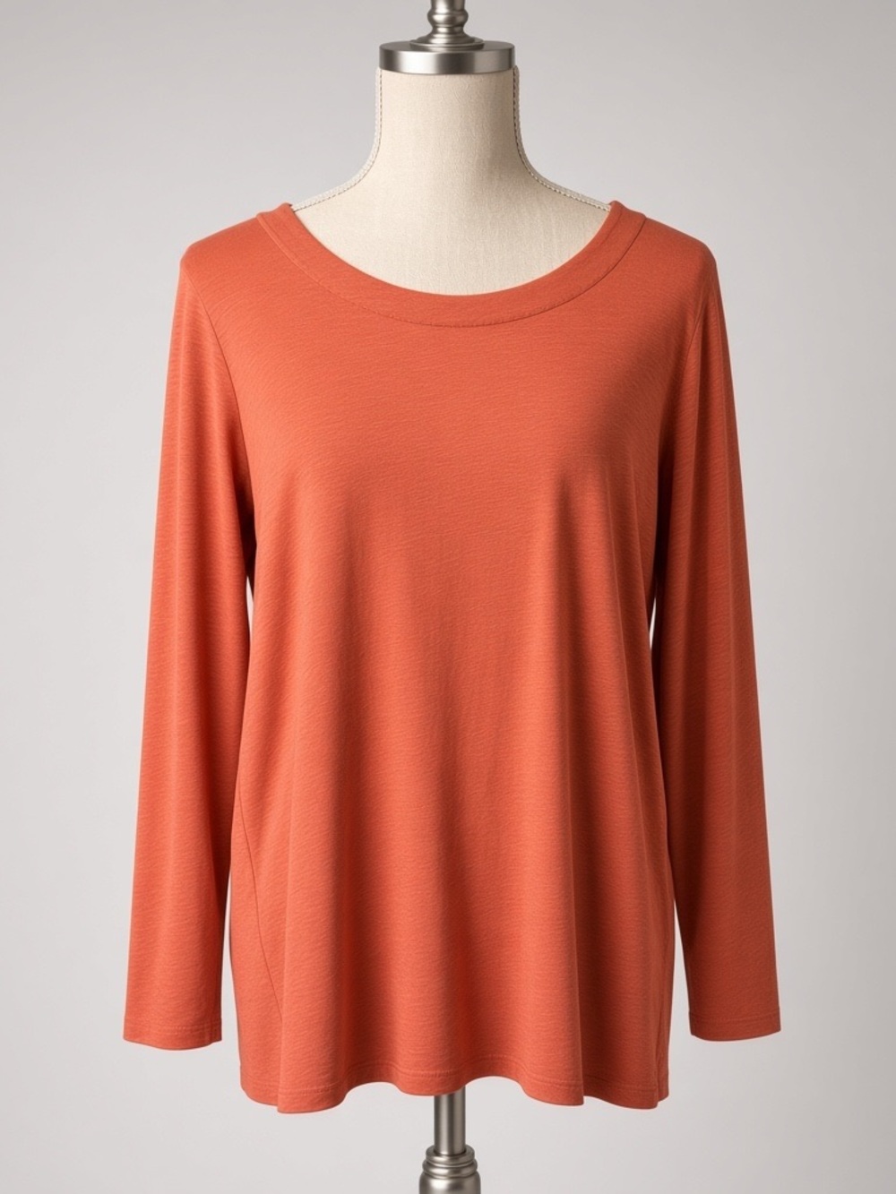 J Jill Women’s Mauve Ling Sleeve Tunic Top Relaxed Fit Petite Large